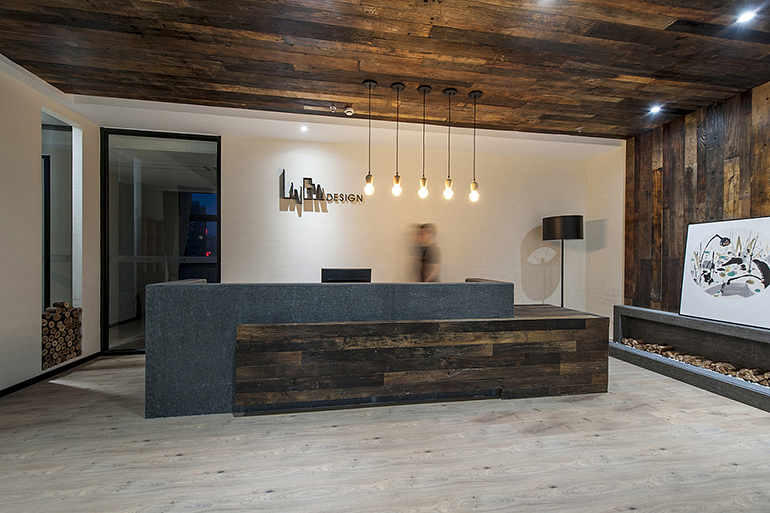 前臺背景墻展示