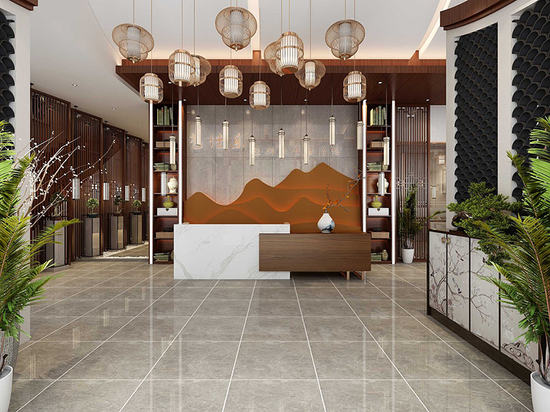 前臺背景墻設計